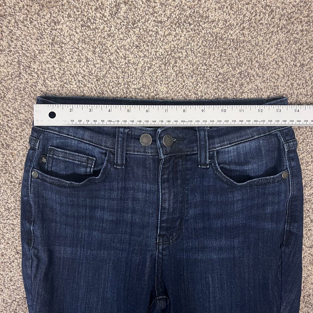 Judy Blue Womens 26 Minimalist Staple Edgy Mid Rise Raw Hem Skinny Jeans Stretch - Picture 12 of 15